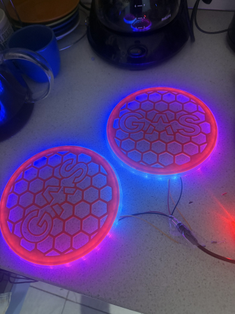 Grila protectie difuzoare subwoofer Audio Custom LED [1]