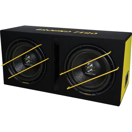 Car Audio - GZIB 2.12SPL SUBWOOFER SPL GROUND ZERO IN INCINTA DUBLA DE 12″ (2x30CM), 2000W