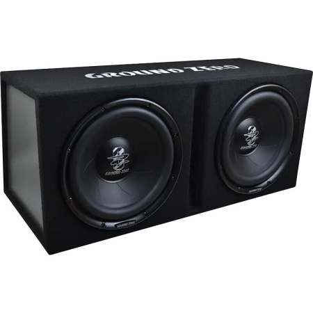Car Audio - GZIB 2.30BR SUBWOOFER GROUND ZERO IN INCINTA DUBLA DE 12″ (2x30CM), 700W RMS