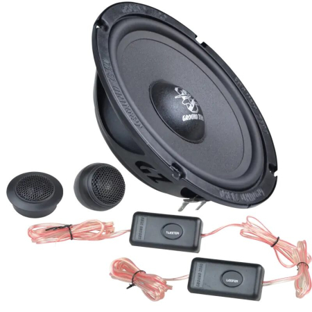 Car Audio - GZIC 650FX DIFUZOARE SLIM COMPONENTE IRIDIUM GROUND ZERO DE 16.5CM, 100W RMS