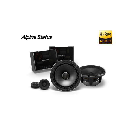 Car Audio - HDZ-65CS DIFUZOARE COMPONENTE SLIM-FIT HI-RES ALPINE STATUS DE 16.5CM, 100W RMS