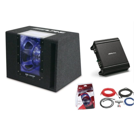 Pachete Car Audio - PACHET ALPINE SBG-1244 BP + MRV-M250 + LK-10