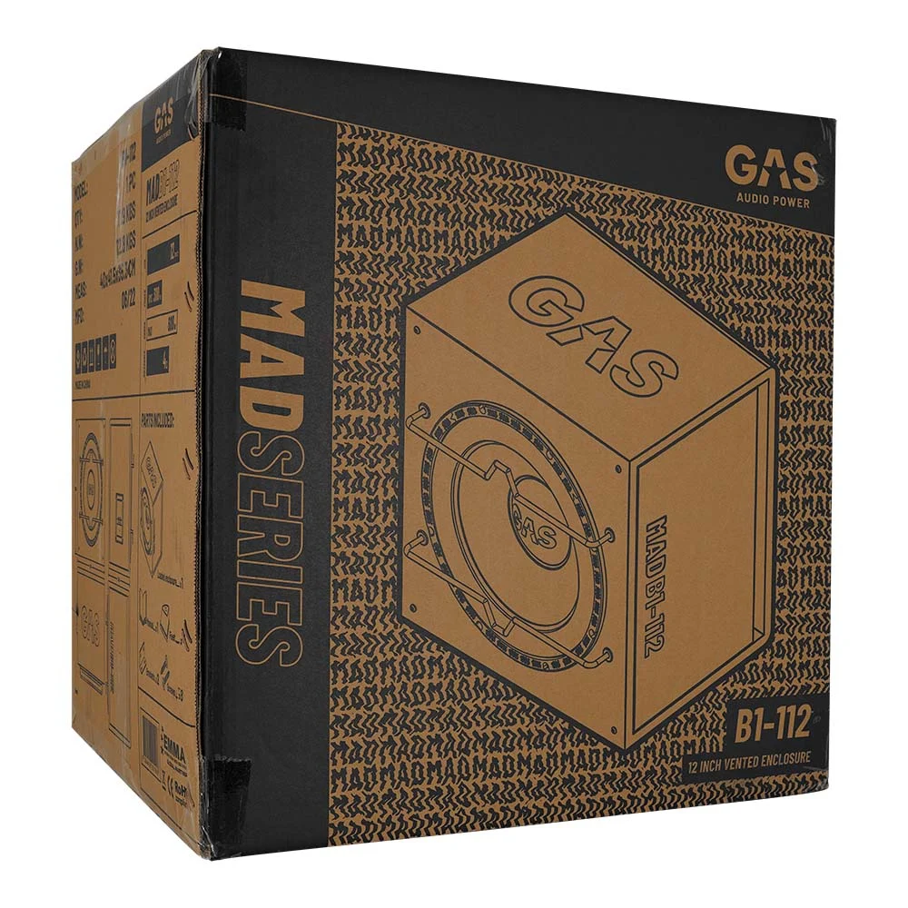 Subwoofer auto pasiv GAS MAD B1-112 300W cu incinta [4]