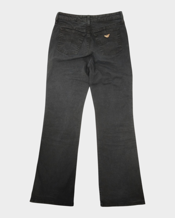 Blugi Armani Jeans negri din blend de bumbac cu crac drept XS–S etichetă 28 [2]