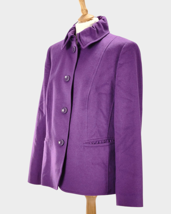 Basler jachetă mov Nobiliana Angora Calw nasturi L–XL [2]