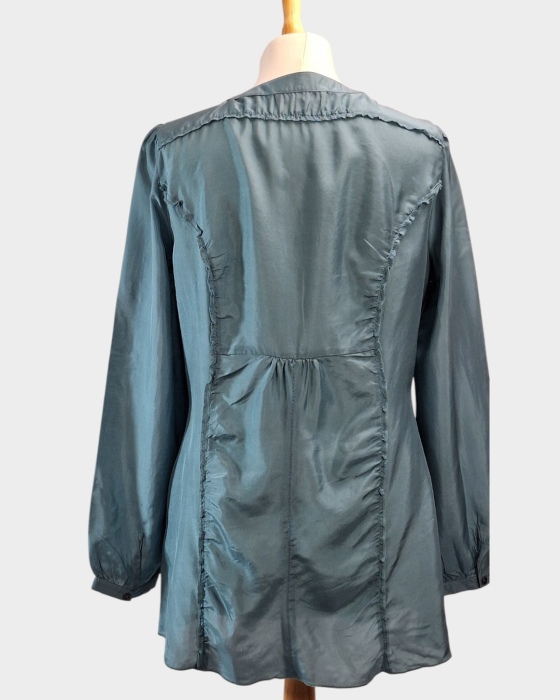 bluza-biba-matase-naturala-albastru-petrol-volane-caramia [3]