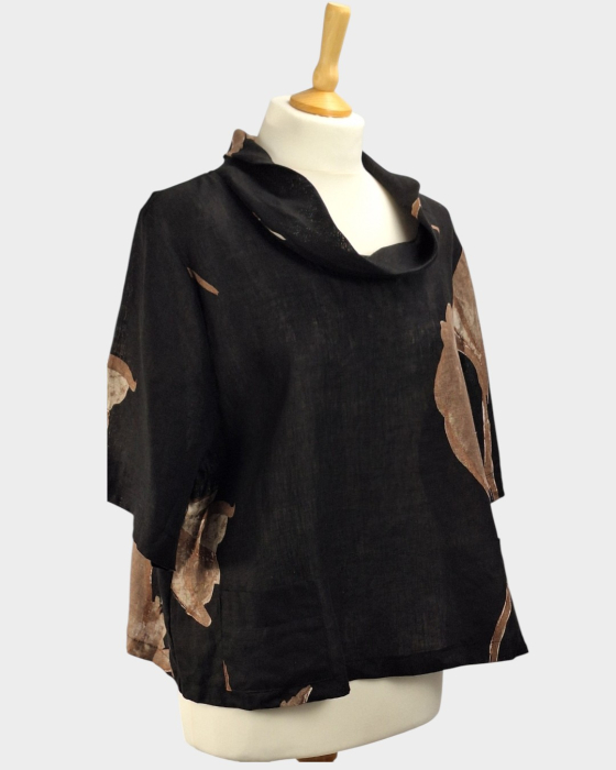 Bluza Hopsack 100 in cu imprimeu artistic [2]