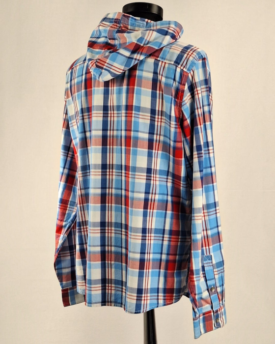 Camasa barbateasca Levis cu gluga 100 bumbac carouri marime XL [7]