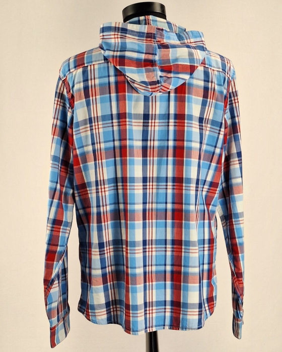 Camasa barbateasca Levis cu gluga 100 bumbac carouri marime XL [6]