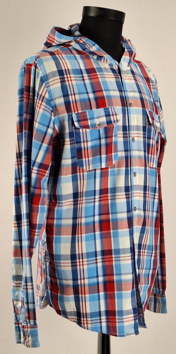 Camasa barbateasca Levis cu gluga 100 bumbac carouri marime XL [5]