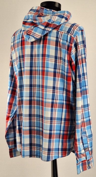 Camasa barbateasca Levis cu gluga 100 bumbac carouri marime XL [7]