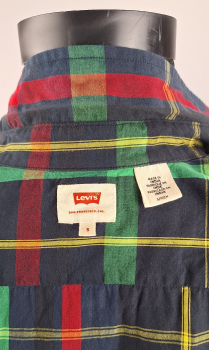 Cămașă bărbătească Levi's 100% bumbac în carouri multicolore [6]