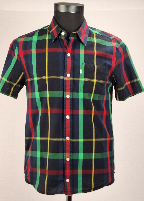 Cămașă bărbătească Levi's 100% bumbac în carouri multicolore [1]