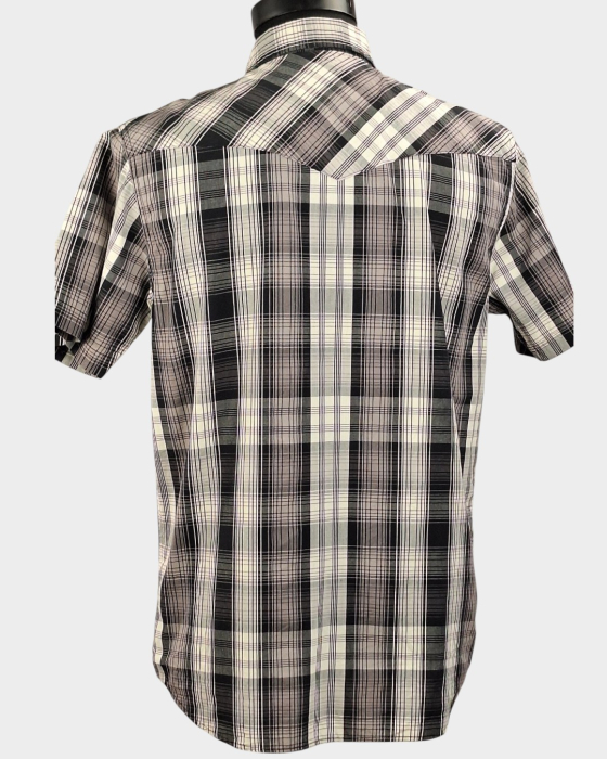 Cămașă bărbătească Levi's Standard Fit în carouri alb-negru [4]