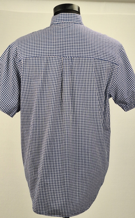 Cămașă CHAPS Ralph Lauren Easy Care bumbac în carouri bleumarin și alb [4]