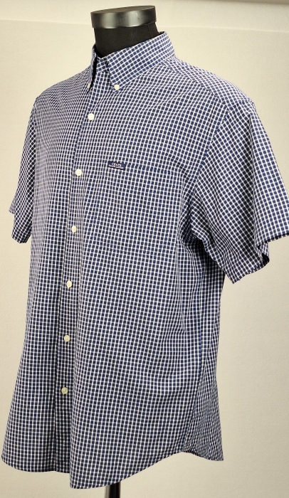 Cămașă CHAPS Ralph Lauren Easy Care bumbac în carouri bleumarin și alb [2]