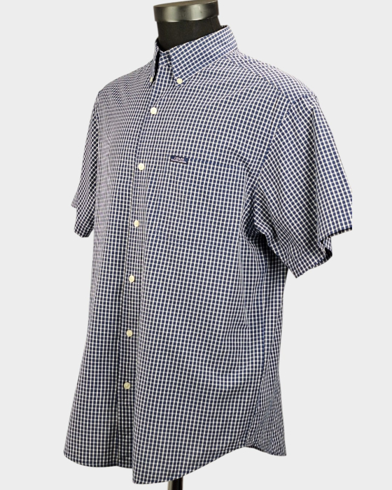 Cămașă CHAPS Ralph Lauren Easy Care bumbac în carouri bleumarin și alb [2]
