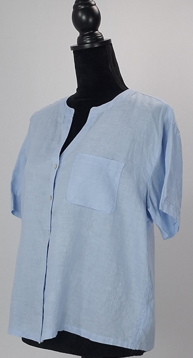 Camasa C&C California 100% in bleu marimea M [2]