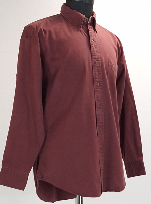 Camasa CHAPS Ralph Lauren bordo 100% bumbac M Made in Mauritius [4]