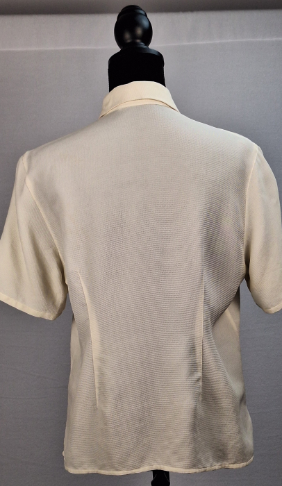 Cămașă din mătase naturală Elizabeth Ascot crem ivory [3]