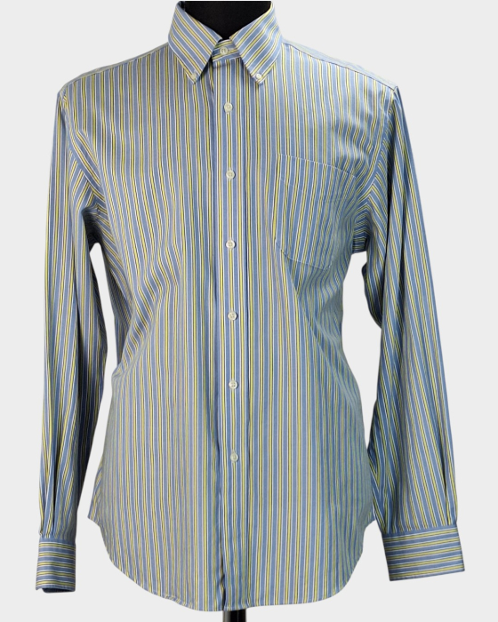 Cămașă Lauren Ralph Lauren Non-Iron din bumbac cu dungi mărime L–XL [1]