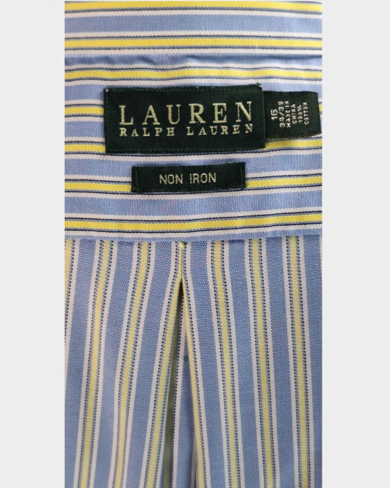 Cămașă Lauren Ralph Lauren Non-Iron din bumbac cu dungi mărime L–XL [3]