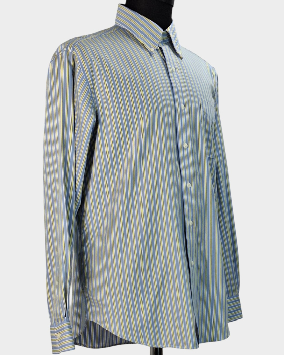 Cămașă Lauren Ralph Lauren Non-Iron din bumbac cu dungi mărime L–XL [5]