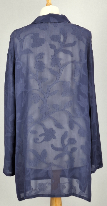 Cămașă Marina Rinaldi Basic jacquard floral din blend de vâscoză [3]
