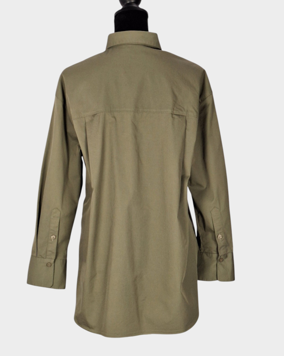 Cămașă Massimo Dutti oversize verde salvie damă [4]