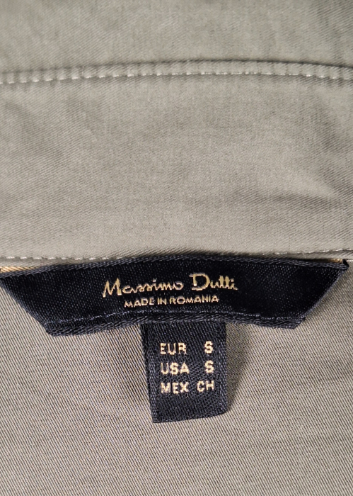 Cămașă Massimo Dutti oversize verde salvie damă [5]