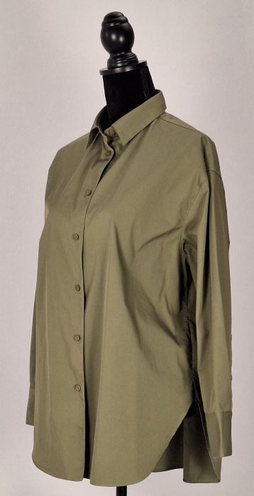 Cămașă Massimo Dutti oversize verde salvie damă [2]