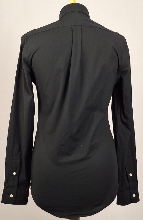 Cămașă Polo Ralph Lauren Slim Fit neagră din bumbac cu elastan [4]