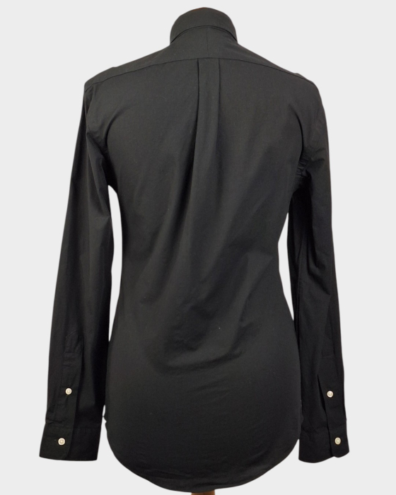 Cămașă Polo Ralph Lauren Slim Fit neagră din bumbac cu elastan [4]