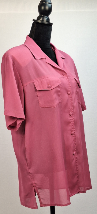 Cămașă Pura-Seta 100% SILK roz zmeură [3]