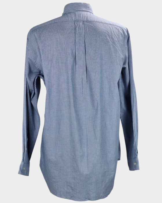 Cămașă Ralph Lauren Yarmouth bleu cu microcarouri din bumbac mărime XL [4]