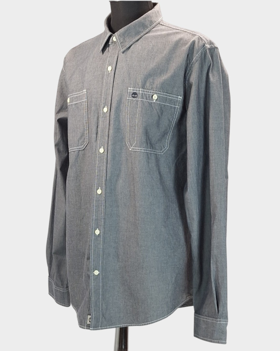 Camasa-Timberland-Earthkeepers-XXL-bumbac-organic-gri-albastru-Caramia [2]