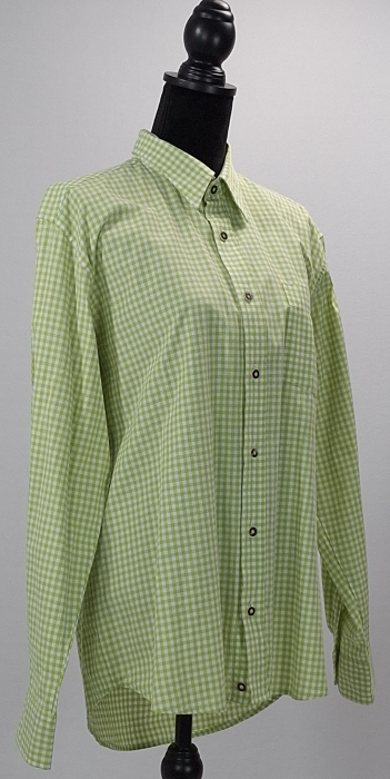 Camasa-unisex-Fuchs-Trachtenmoden-blend-bumbac-gingham-verde-Caramia [5]