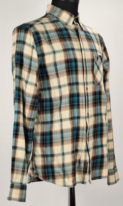 Cămașă unisex Marlboro Classics Slim Fit din bumbac în carouri mărime L [4]