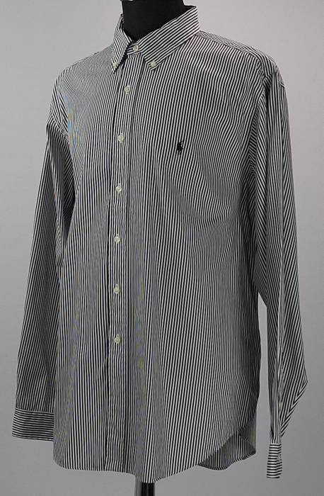 Cămașă unisex Ralph Lauren Classic Fit din bumbac în dungi XXL [2]