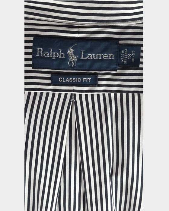 Cămașă unisex Ralph Lauren Classic Fit din bumbac în dungi XXL [3]