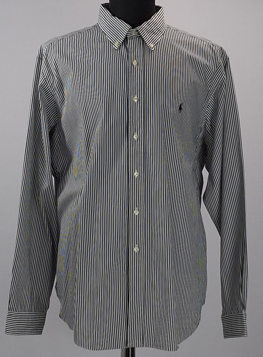 Cămașă unisex Ralph Lauren Classic Fit din bumbac în dungi XXL [3]