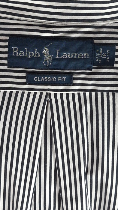 Cămașă unisex Ralph Lauren Classic Fit din bumbac în dungi XXL [5]
