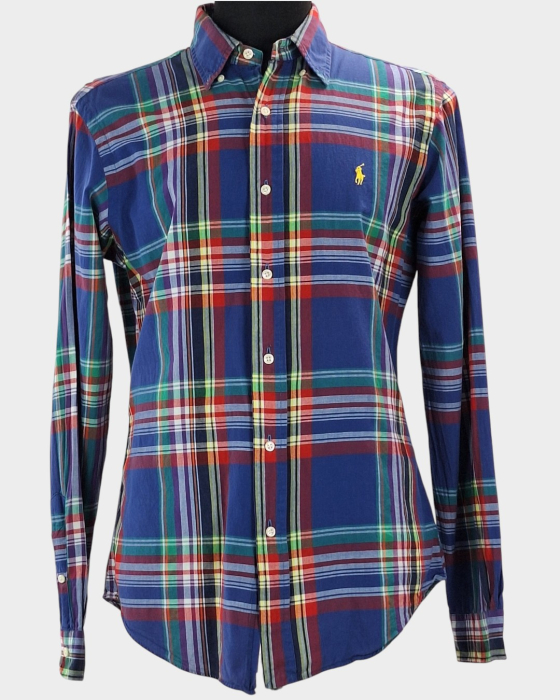 Cămașă unisex Ralph Lauren Custom Fit din bumbac în carouri mărime M [1]