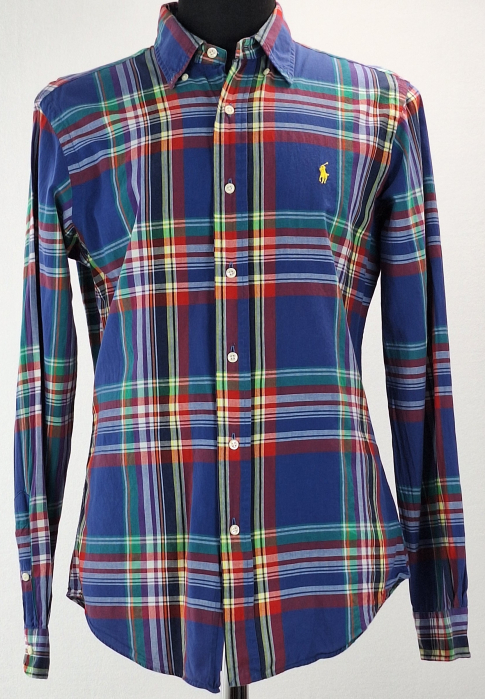 Cămașă unisex Ralph Lauren Custom Fit din bumbac în carouri mărime M [1]