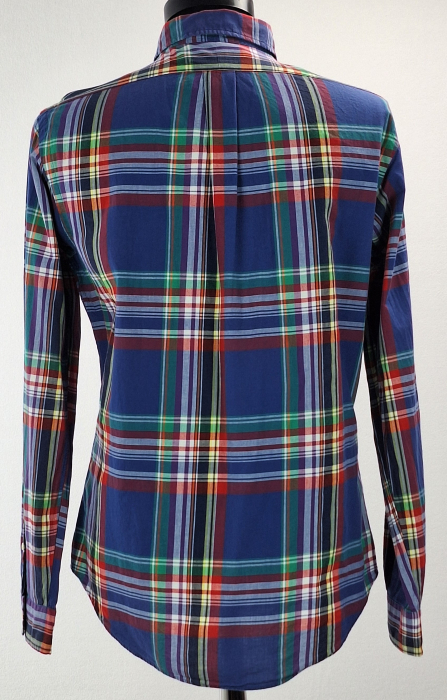 Cămașă unisex Ralph Lauren Custom Fit din bumbac în carouri mărime M [3]