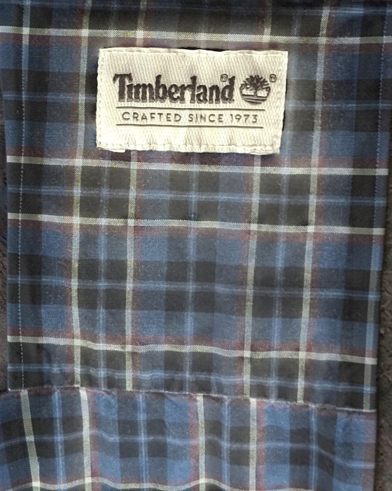 Cămașă unisex Timberland din bumbac în carouri albastre – L–XL [3]