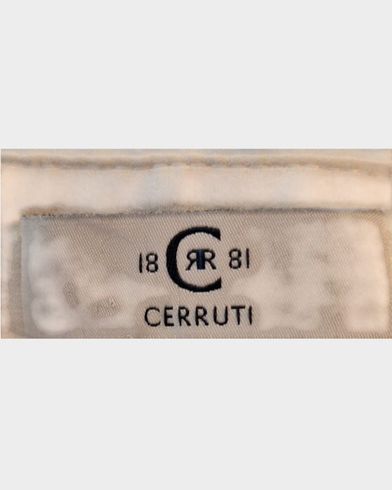 Cămașă Cerruti 1881 din mătase naturală gri perlat și ivory [4]