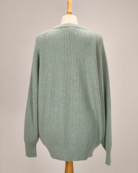 Cristiano Fissore pulover oversize vernil 90% cașmir 10% lambswool [3]