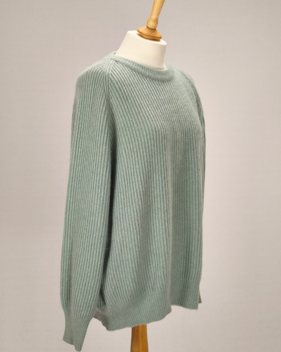 Cristiano Fissore pulover oversize vernil 90% cașmir 10% lambswool [4]