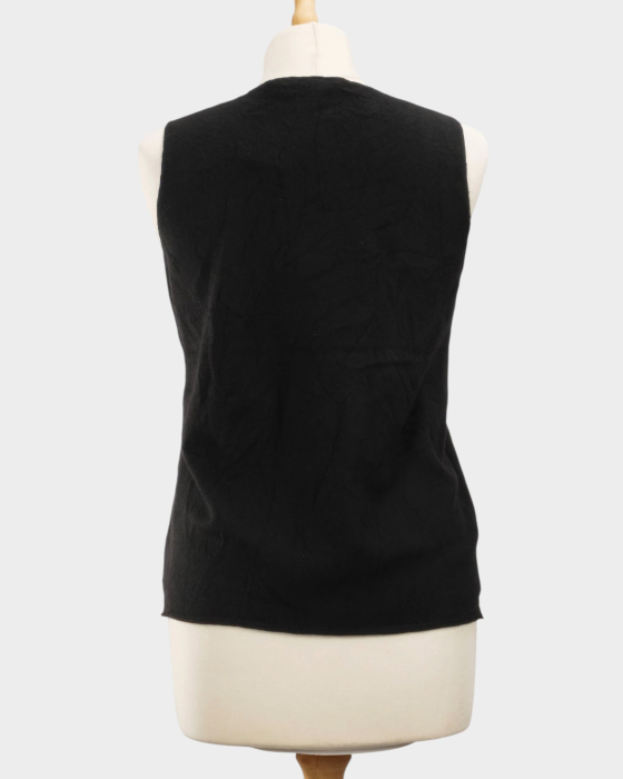 Vestă DKNY neagră din 100% cașmir S-M [3]